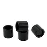 BONES BEARING "Spacers" Alloy 10mm Skateboard  Set of 4 BLACK Fit 8mm Diameter Axles