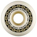 BONES "X-Formula" Skateboard Wheels 54mm V7 Double Locks 99a WHITE