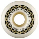 BONES "X-Formula" Skateboard Wheels 56mm V7 Double Locks 99a WHITE