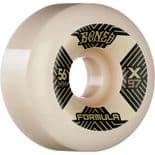 BONES "Xcell" Skateboard Wheels 56mm X-Formula  97a WHITE