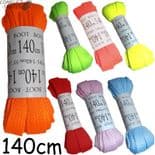 BRIGHT Laces 140cm Wide Flat for Quad Skates Boots Roller Derby Choose Colour