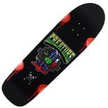 CREATURE "Heshcutioner" Skateboard Deck 9.0" x 31.68" BLACK Metallic Wheel Wells