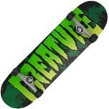 CREATURE "Logo - Large" Complete Skateboard 8.25" x 31.5" BLACK / GREEN  Park Street Ramp
