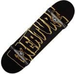 CREATURE "Logo Outline - Large" Complete Skateboard 8.25" x 31.5" BLACK / GOLD  Park Street Ramp