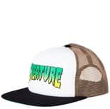 CREATURE "Logo" Trucker Mesh Cap Skateboard WHITE TAN OSFA