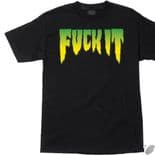 CREATURE SKATEBOARDS "FUCKIT" T-Shirt  Black/Green  M or L only Tee