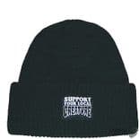 CREATURE "Support Long Shoreman" Skateboard Snowboard Wooly Hat Beanie Black