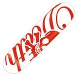 DEATH "Death Script" Skateboard Deck  8.5" x 32.0" WHITE / RED  Ramp Park Street