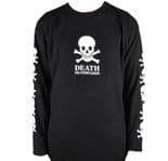 DEATH SKATEBOARDS "OG Skull" Skateboard  Long Sleeve T-Shirt BLACK  S to XXL L/S Tee