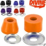 DIVINE "Standard" Skateboard Bushings Longboard Freeride Slide Choose Hardnesses Combo 1 barrel 1 conical