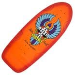 DOGTOWN "Big Foot OG Classic" Skateboard Deck 12" ORANGE RED Old Skool Pig Pool Huge!