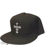 DOGTOWN "Cross Letters" Snapback Cap Skateboard Black OSFA Adjustable Old Skool