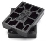 DOGTOWN  "Cross Logo" Skateboard 1/2" Riser Pads  BLACK Pair Longboard Old Skool Risers