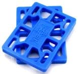 DOGTOWN  "Cross Logo" Skateboard 1/4" Riser Pads  BLUE Pair Longboard Old Skool Risers