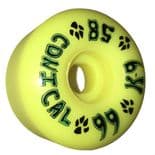 DOGTOWN "K9 Conical" Skateboard Wheels 58mm 99a YELLOW 1980s Old Skool Park  Pool