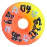 DOGTOWN "K9" Skateboard Wheels 60mm 92a ORANGE YELLOW 1980s Reissues  Pool