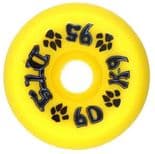 DOGTOWN "K9" Skateboard Wheels 60mm 95a YELLOW 1980s Reissues Pool Hybrid
