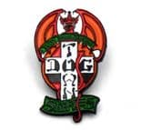 DOGTOWN Skateboards "Red Dog" Lapel Pin Badge  3cm Skateboard 1970s