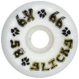 DOGTOWN "Slicks - Sidecut" Skateboard Wheels 58mm 99a WHITE  Park Ramp