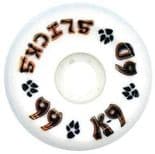 DOGTOWN "Slicks - Sidecut" Skateboard Wheels 60mm 99a WHITE  Park Ramp