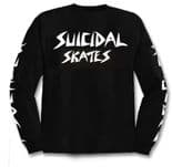DOGTOWN "Suicidal Skates" Skateboard Long Sleeve T-Shirt BLACK S M L XL  LST