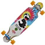 DUSTERS "Felix - Channel" Complete Longboard Skateboard 34" x 9.125"Freeride  TIE DYE Drop Tru