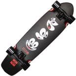 DUSTERS "Felix - Mood Cruiser" Complete Skateboard 31" x  8.25"  BLACK GLOW Transport