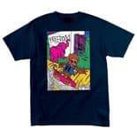 ELEPHANT BRAND  "Circus Train" Skateboard T-Shirt NAVY  S M L Vallely Barnyard