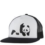 ENJOI "Panda" Trucker Mesh Cap Skateboard BLACK / WHITE Snapback OSFA