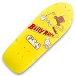 G&S "Billy Ruff - Invisible Magician" Skateboard Deck 10.25" x 29.5" YELLOW 1982  Reissue