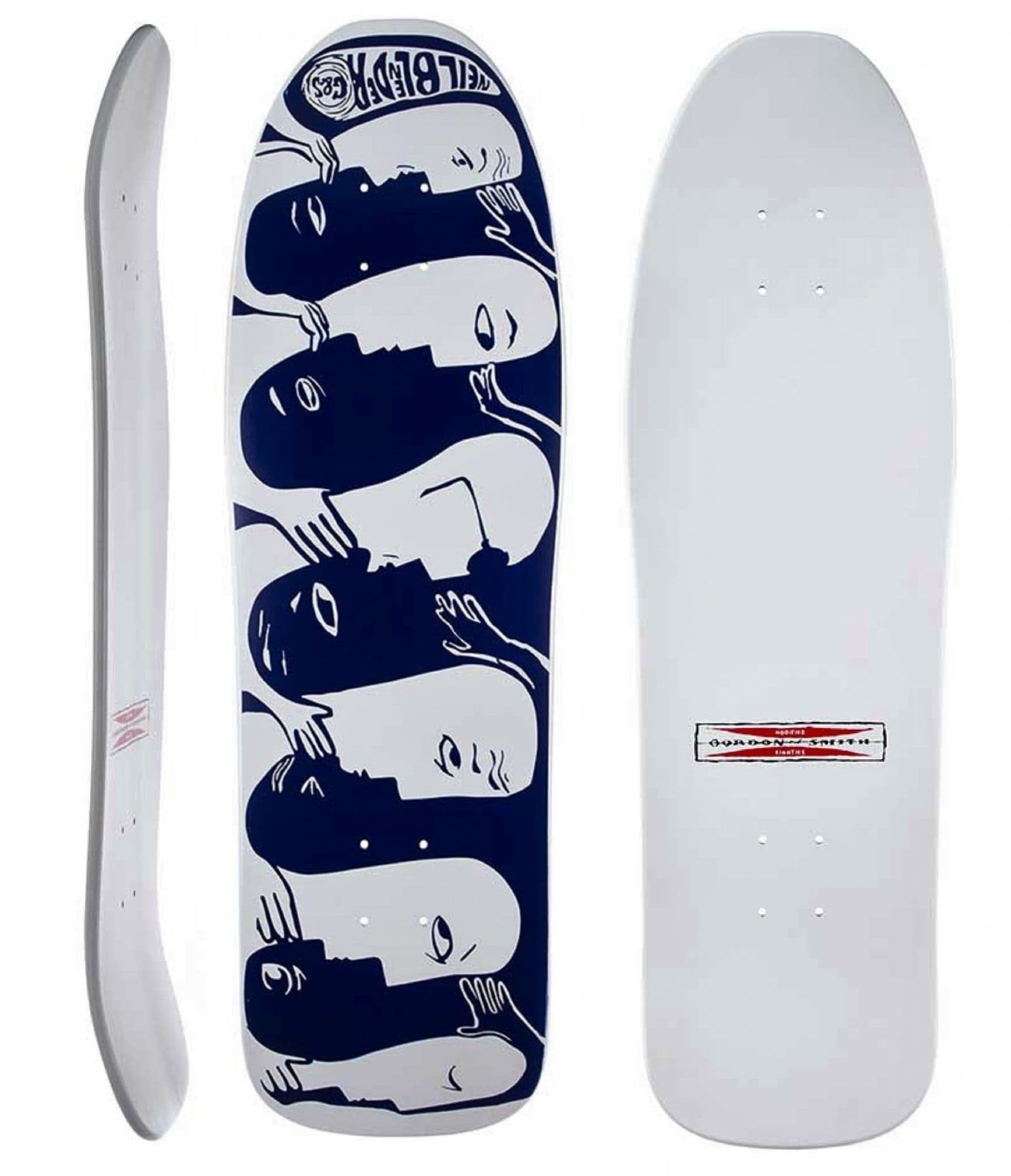 【新品未使用】G&S NEIL BLENDER MODIFIED G&S Modified 80's Neil Blender Faces Deck Red Stain With