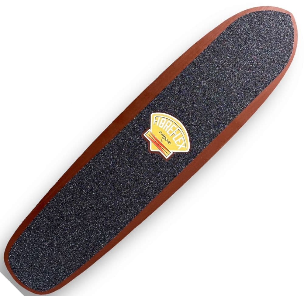 G&S / FIBREFLEX "Kicktail" Skateboard Deck 27" BROWN 1970s reissue