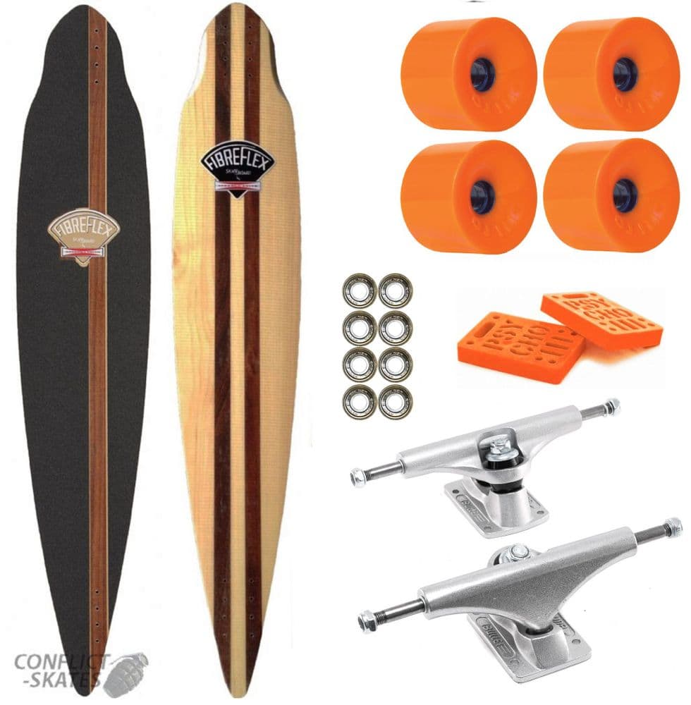 G&S FIBREFLEX "Pintail 44" Complete Skateboard Longboard Gordon Smith OJs