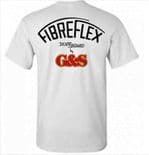 G&S "Fibreflex" Skateboard T-Shirt WHITE S M L XL XXL 1970s 1980s Tee Gordon & Smith