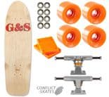 G&S "Protail 500" Complete Skateboard 8" x 28" INDY OJ III Hot Juice Wheels 1970's Old Skool