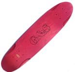G&S "Warptail II" Skateboard Deck 7.25" x 28.5" RED STAINED 2nd 1970s Reissue