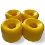G&S "Yo-Yo Flatback" Skateboard Wheels 63mm 86a YELLOW YoYos 1970s Gordon Smith