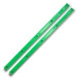 G-TOOL "Rails" Skateboard Rails Pair 14.5" LIME GREEN  Slide Ribs Side Grabs