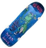 HEROIN "Dead Dave - Bug" Skateboard Deck 10.1" x 32.25" BLUE Pool