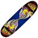 HEROIN "Merged Anatomy" Skateboard Deck 9.25" x 32.0"  Symmetrical Egg BLUE Pool Park