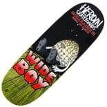 HEROIN "Shellraiser III Wide Boy - Razor Edge" Skateboard Deck 11" x 32.5" GREEN Pool Park EGG