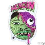 HEROIN SKATEBOARDS "Ball - DS" Skateboard Sticker 13cm  NOS Fos