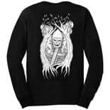 HEROIN SKATEBOARDS "Woodsman" Skateboard  Long Sleeve T-Shirt BLACK   M or L Tee LST