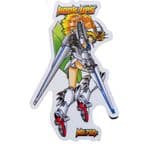 HOOK-UPS "Battle Suits 712Ri" Skateboard Sticker 12cm NOS Jeremy Klein 1990s 2000s