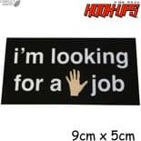 HOOK-UPS "Hand Job" Skateboard Sticker 9cm NOS Jeremy Klein 1990s 2000s (1)