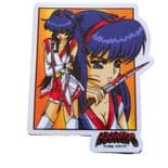 HOOK-UPS "Vampire Slayer" Skateboard Sticker 10cm NOS Jeremy Klein 1990s 2000s