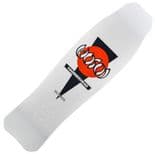 HOSOI "Hammerhead" Skateboard Deck 10" x 37" Longboard WHITE Pool Slide Freeride
