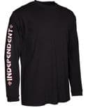INDEPENDENT "Bar Cross - Arm" Skateboard Long Sleeve T-Shirt BLACK S M L XL XXL Tee INDY