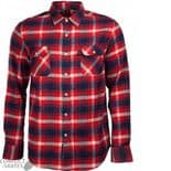 INDEPENDENT "Faction" Long Sleeve Flannel Shirt REDS M or L Checker