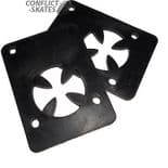 INDEPENDENT INDY "Shock Pads - Cross" Skateboard Riser Pads Soft Risers 1/8" Rubber